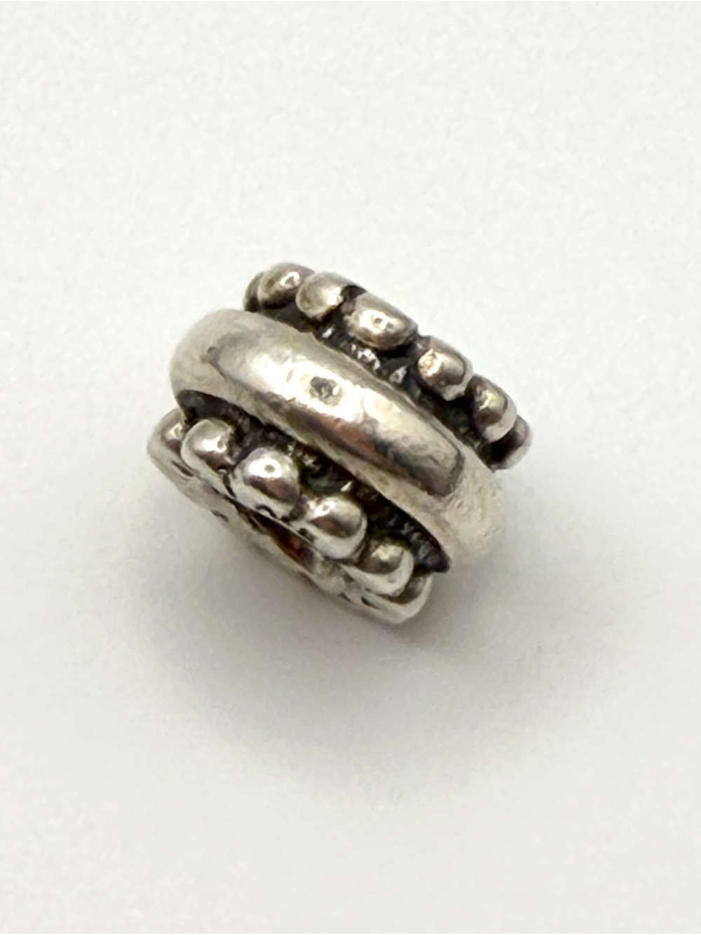 Pandora Sterling Silver Beaded Spacer Charm - 790175 (RETIRED 2014)